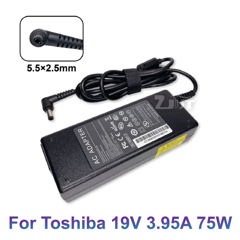 19V 3.95A 75W 5.5*2.5mm AC Laptop Adapter Charger For Toshiba L630 L300 L650 R800 M900 SatellitePA-1750-04 PA-1750-01 PA-1750-24