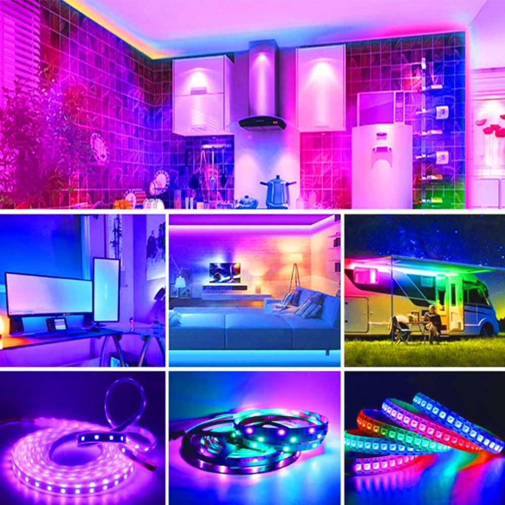 WS2811 WS2812B SK6812 LED Pixels Strip Light Controller WIFI SP501E SP108E Music SP107E SP601E Bluetooth SP105E SP110E DC5V-24V