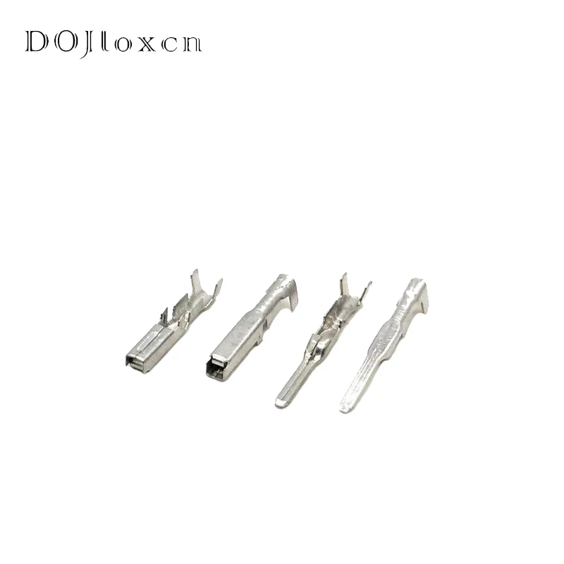 DOJIOXCN 20-500 Pcs DJ612-2X0.6A Automobile Wiring Copper Terminal 2.0 Series Male Female Insert Pin DJ623-2×0.6A Insert Spring