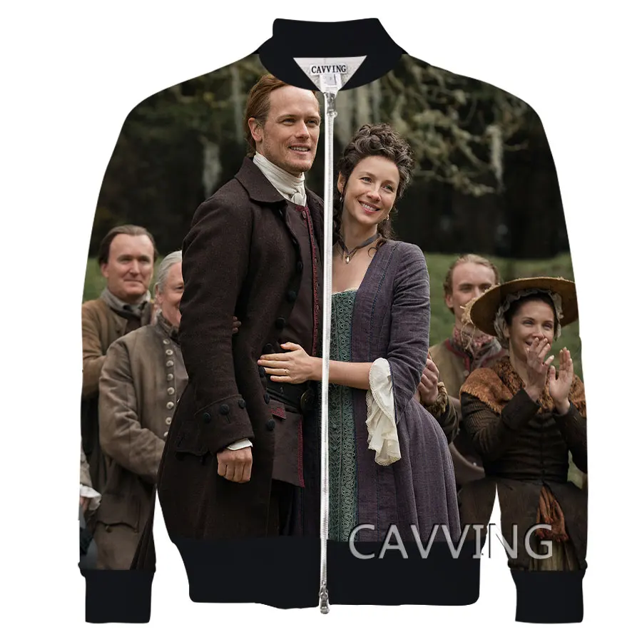 CAVVING 3D Printed  TV Outlander Zipper Bomber Jackets Men Overcoat Mens Coat Zip Up Jackets for Women/Men