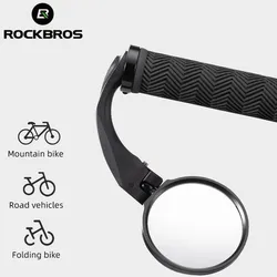 ROCKBROS Bicycle Rearview Mirrors HD View Mirror 360° Adjustable High Strength Safety Rearview Mirrors Scooter Bike Accessories