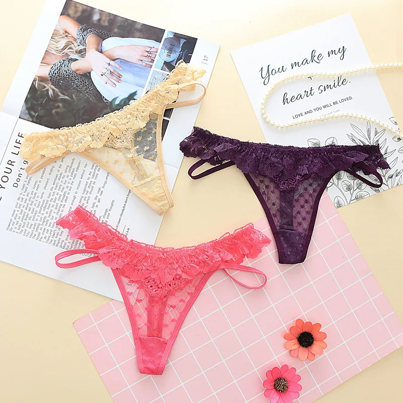 7color Gift beautiful lace leaves Women\'s Sexy lingerie Thongs G-string Underwear Panties Briefs Ladies T-back 1pcs/Lot js8008