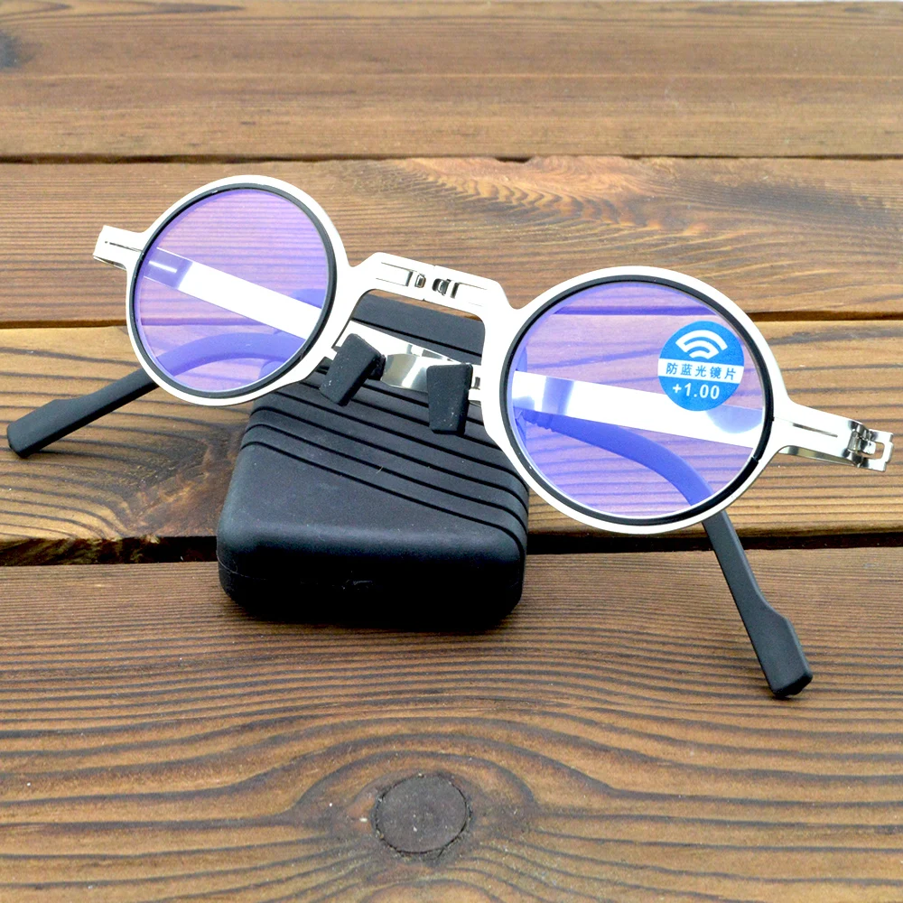 

Очки для чтения прозрачные складные, без винтов, от + 0,75 до + 4