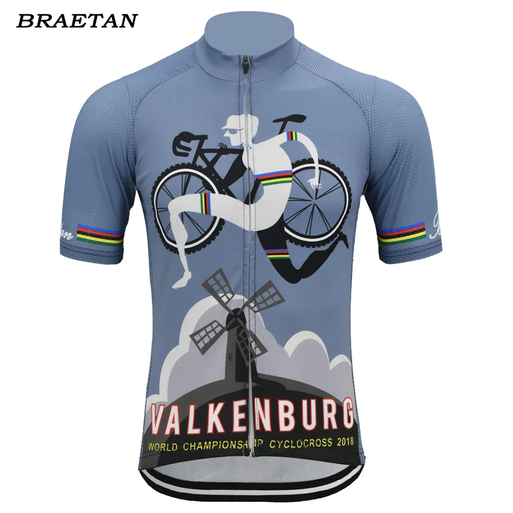 Valkenburg Cycling jersey Men summer short sleeve clothing cycling wear bicycle clothes cycling clothing braetan