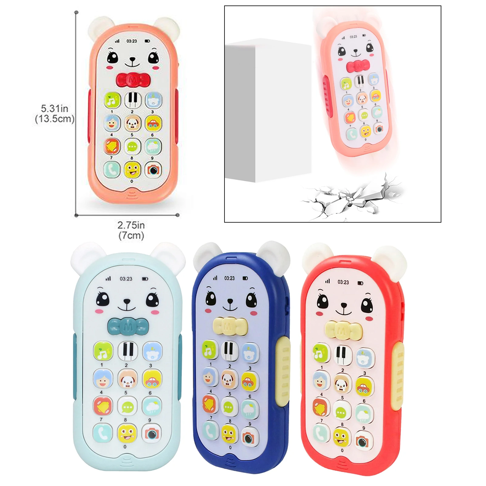 Baby Phone Toy Mobile Telephone Early Educational Learning Machine Kids Gifts Telephone Music Sound Machine Electronic Baby Toy