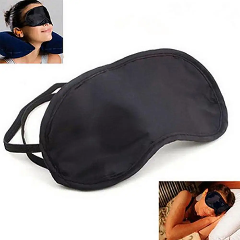 80% HOT SALES!!! 10Pcs Comfortable Sleep Eye Mask Shade Cover Blindfold Night Sleeping Travel Aid