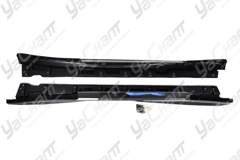 Car-Styling Carbon Fiber Side Skirts Fit For 2017-2020 R35 EBA OEM Style Side Skirts Extension Underboard