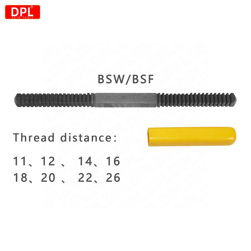 Narzędzie do naprawy gwintów do BSP/PF SAE/UN BSW/BSF metryczne przywrócenie pliku zęby korekta narzędzia metalowe