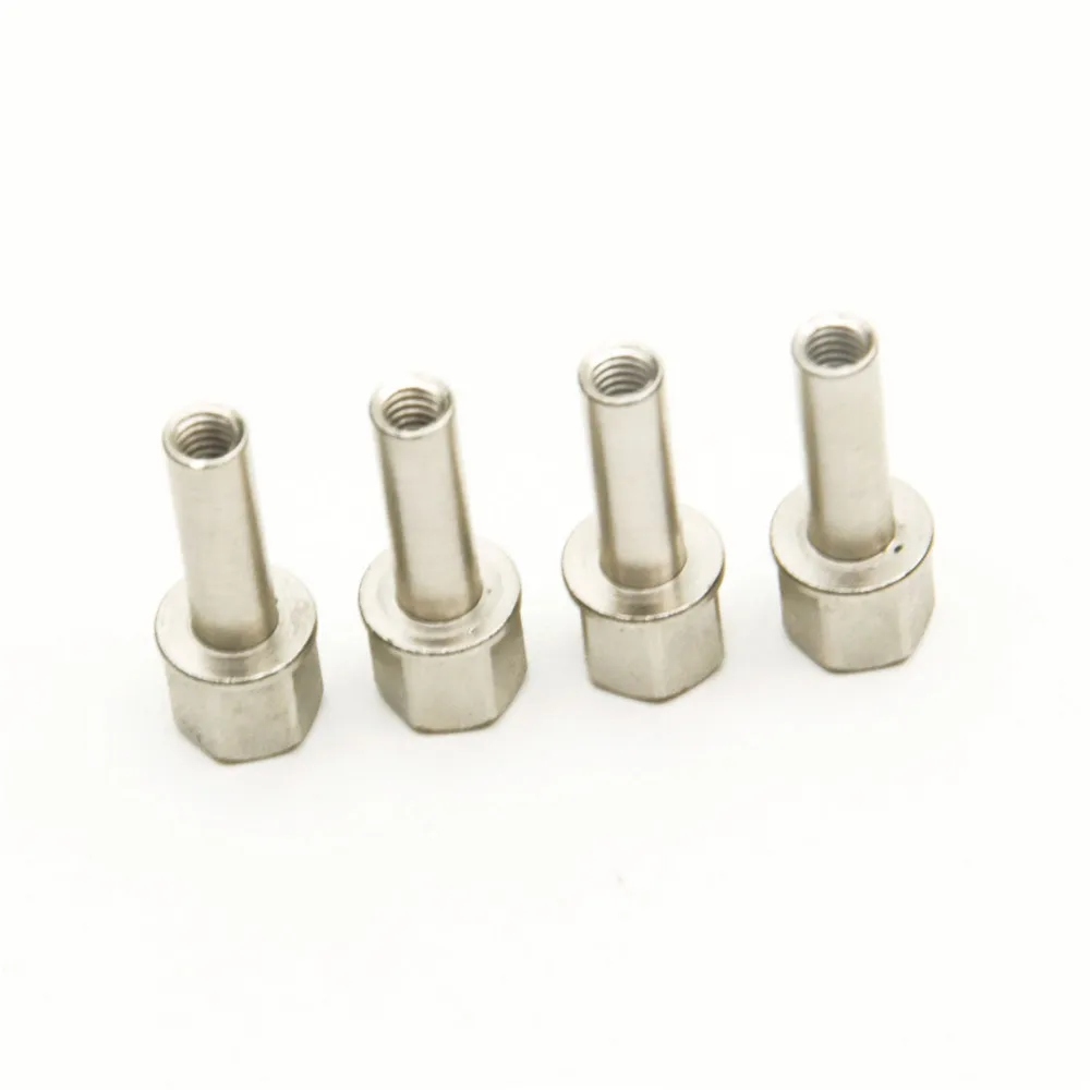 YEAHRUN 4PCS 12mm Hex Wheel Hub Drive Adapter Extension Column Metal Nut 15/20/25mm for 1/10 RC Crawler Axial SCX10 TRX4