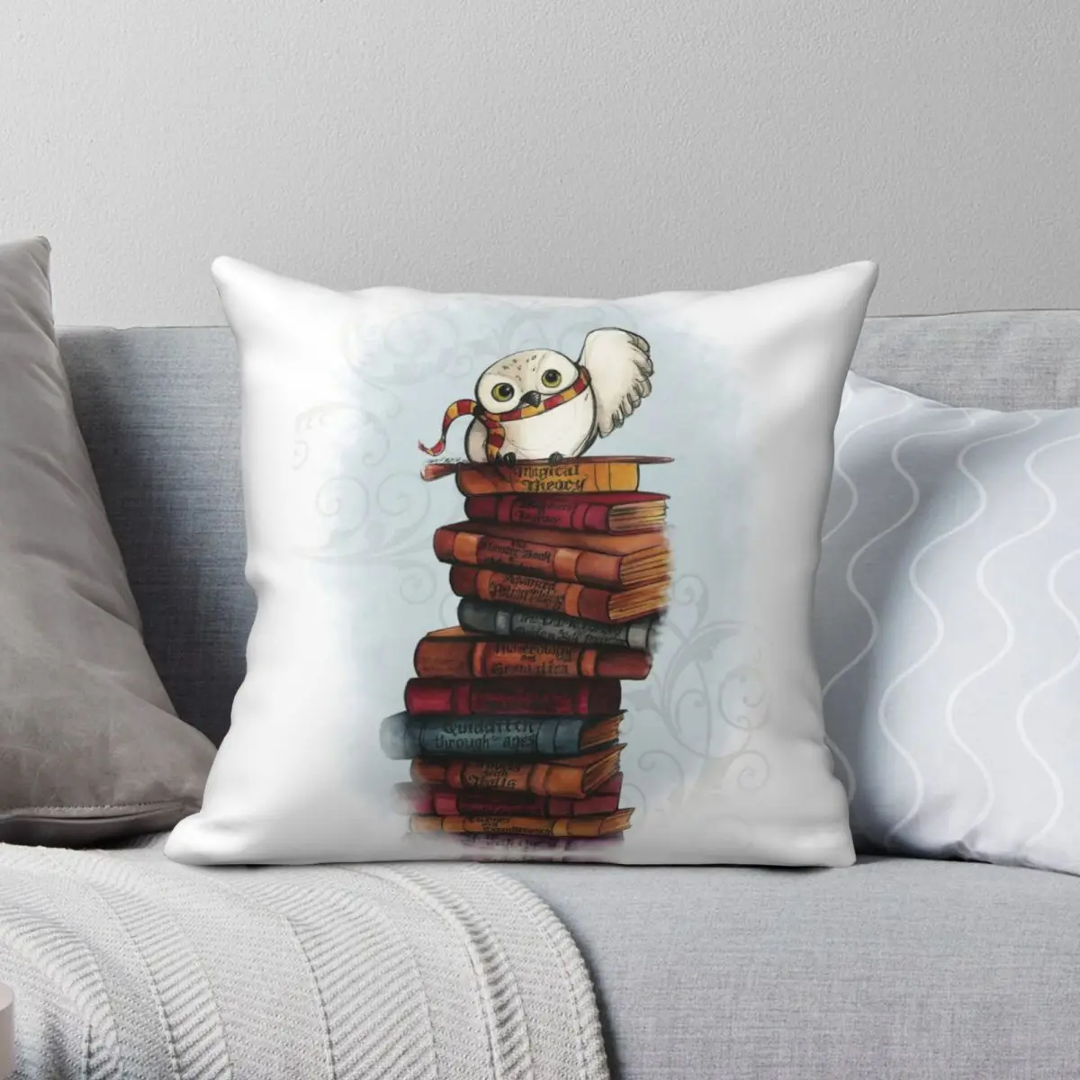 

Hedwig Pillowcase Polyester Linen Velvet Printed Zip Decor Bed Cushion Case