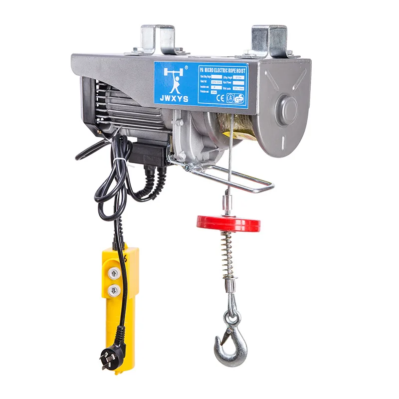 200KG Tời Điện Điện Mini Pa Lăng Xích Kéo Tay Nâng Cần Trục 12M Dây Điện Móc Treo Giàn Giáo Thắng Xưởng Nhà Để Xe 220V