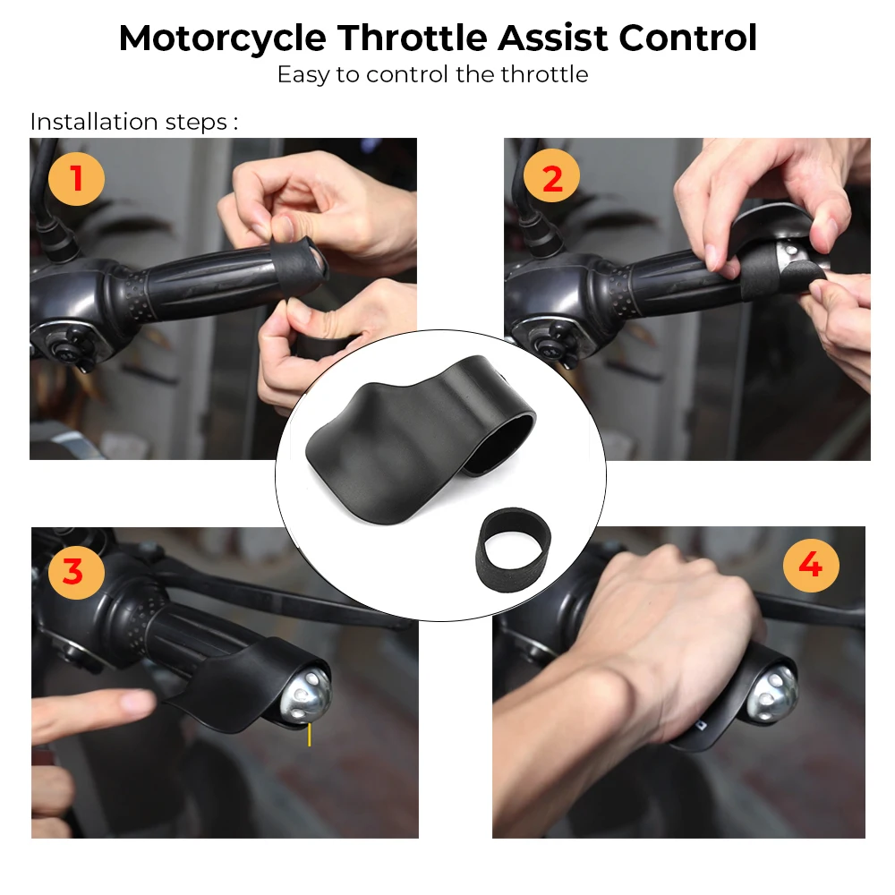 Motorcycle Throttle Assist Cruise Control Grips Wrist Rest Universal Motorbike For BMW r1200gs For Yamaha MT09 R1 R3 Accessories