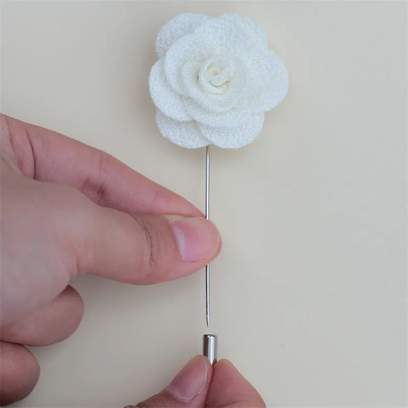 Boutonnière Rose avec broche pour marié, différents types de couleurs, meilleurs hommes, broche de fleur de marié pour fête de mariage XH011J