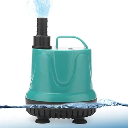 5W 8W 18W 25W 40W 60W Fish Tank Submersible Water Pump Silent Filter Suction Feces Pump Water Pump Tank Fountain 220V-240V