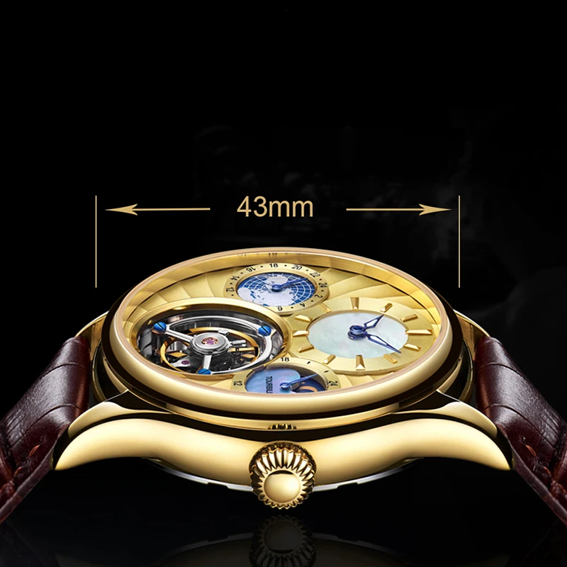 AESOP Mechanical Watch Men Luxury Watches for Men Tourbillon Male Skeleton Men\'s Watch Man Male Clocks Sapphire Dropshipping