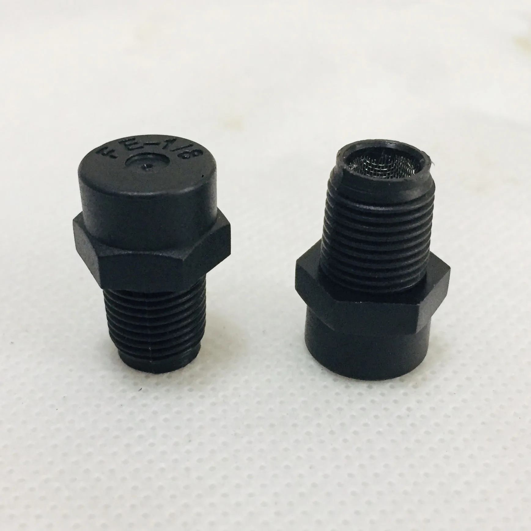 

10PCS Low-pressure Plastic Mist Nozzle, 1/8 male thread, Fogger for terrarium, anti-drip device