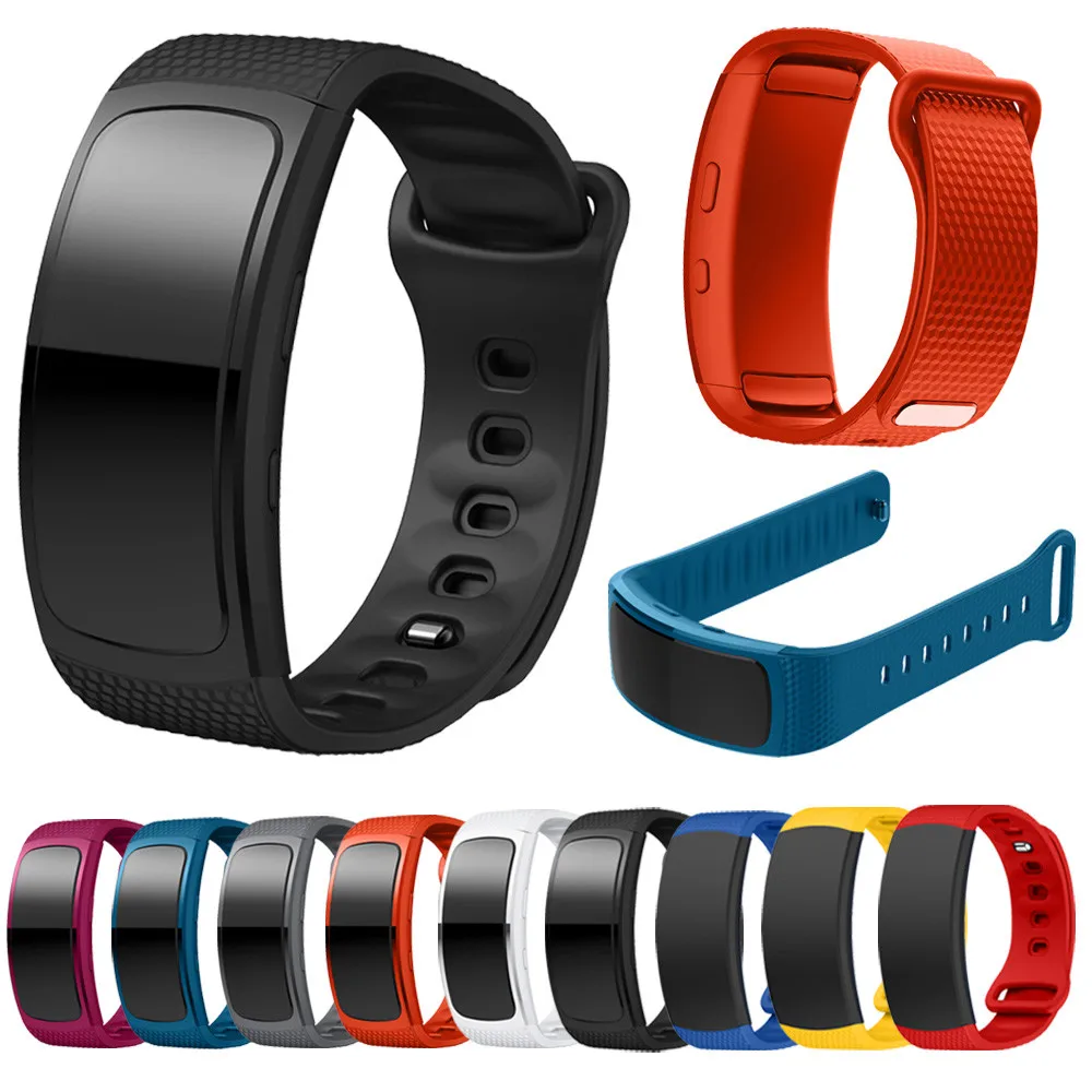 Correa de repuesto para reloj Samsung Gear Fit 2 Pro, banda de silicona suave con hebilla de Metal, correa de SM-R360