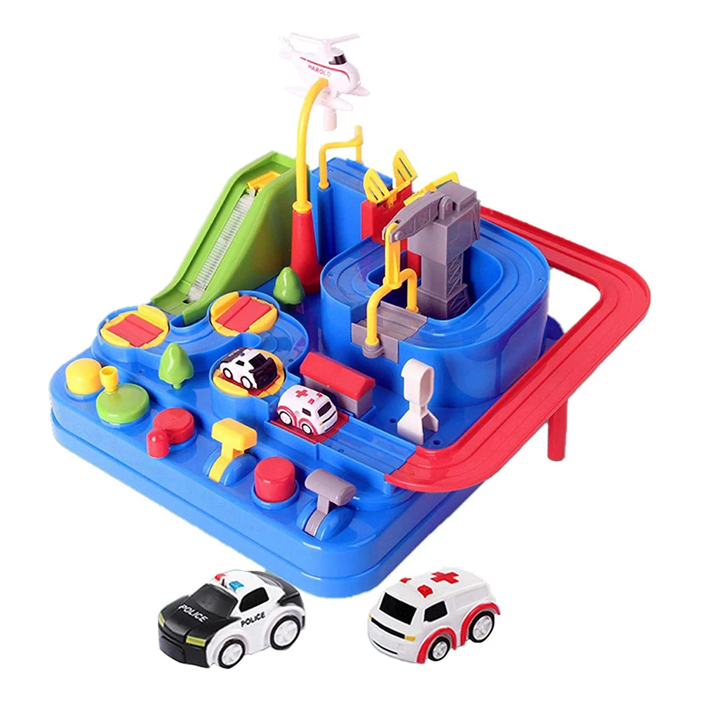 City Rescue Engineering Vehicles Playsets Car Adventure Toys Preschool Educational Toy Vehicle Car Race Playsets for Kids Boys