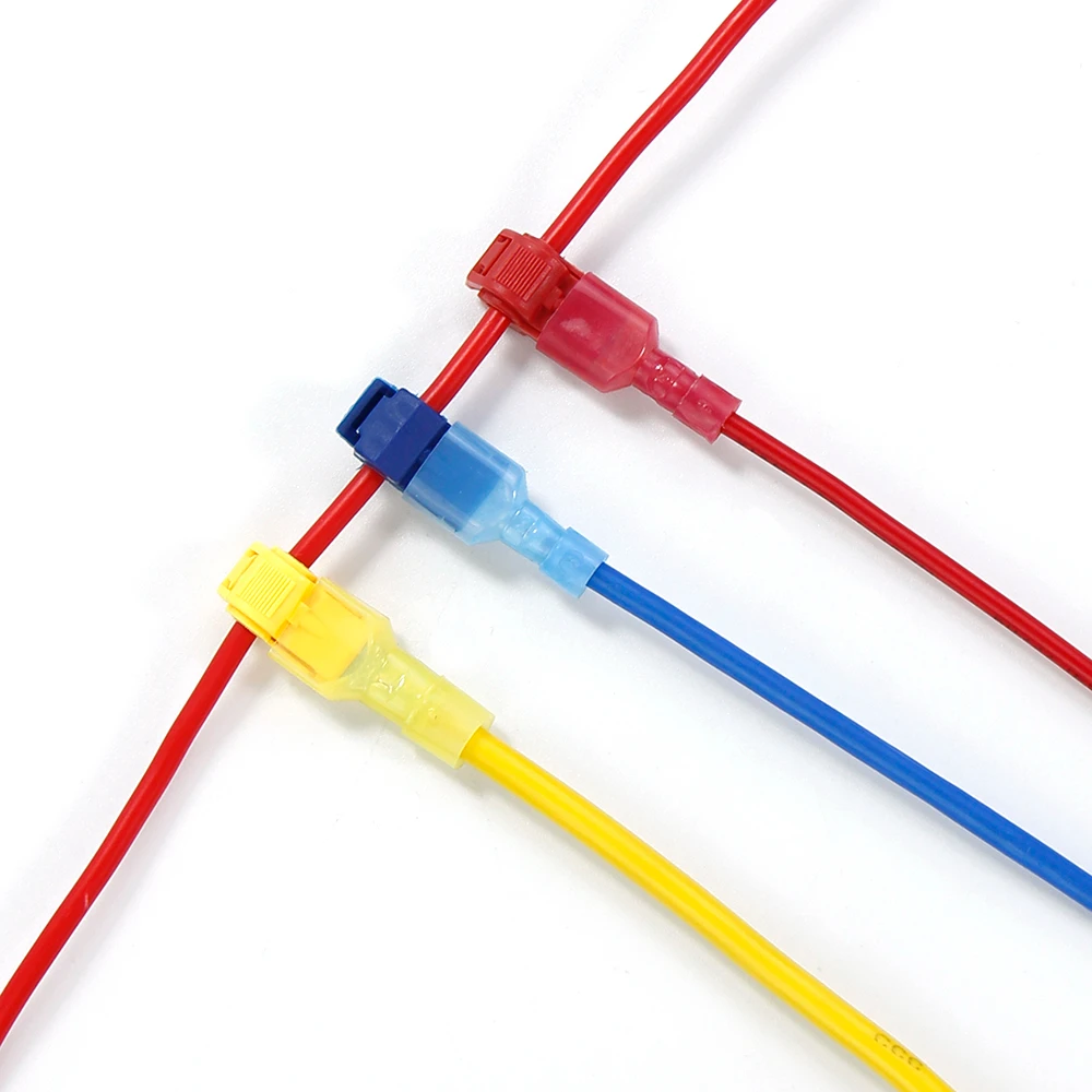 Wire and cable connector Crimp terminal T-Tap Quick Splice CarAudio Kit Insulated Disconnect Electrical Quick Splice Lock Wire