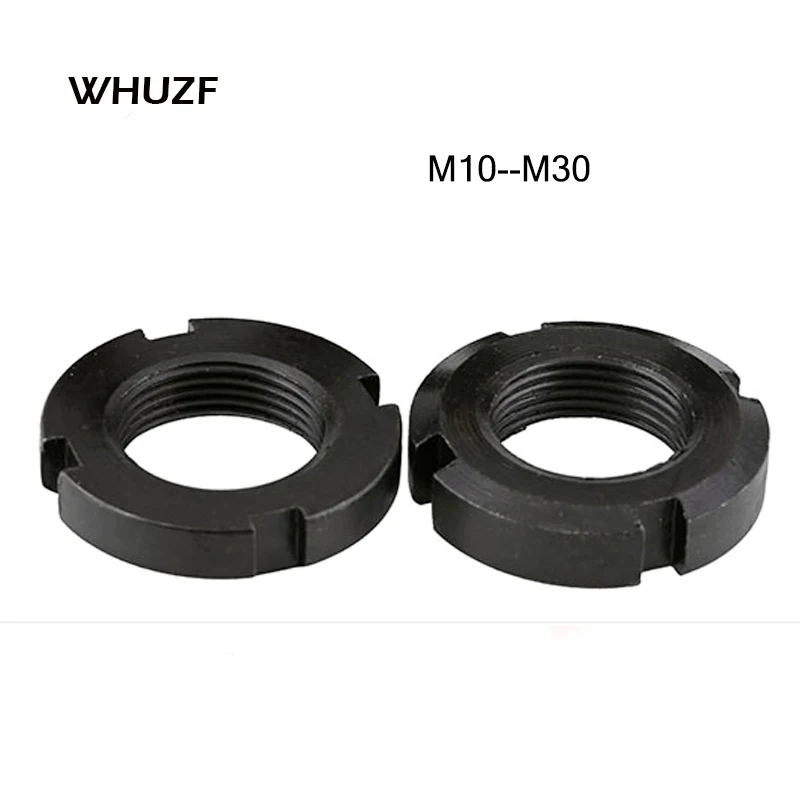 2 шт., DIN981 M10 M12 M14 M16 M18 M20 M22 M24 M25 M27 M30, круглая гайка, шлицевая гайка, четыре слота, гайка GB812