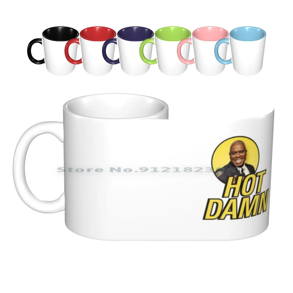 Hot Damn | Brooklyn 99 Ceramic Mugs Coffee Cups Milk Tea Mug Brooklyn Nine Nine 99 Cool Cool No Doubt Terry Amy Santiago Jake