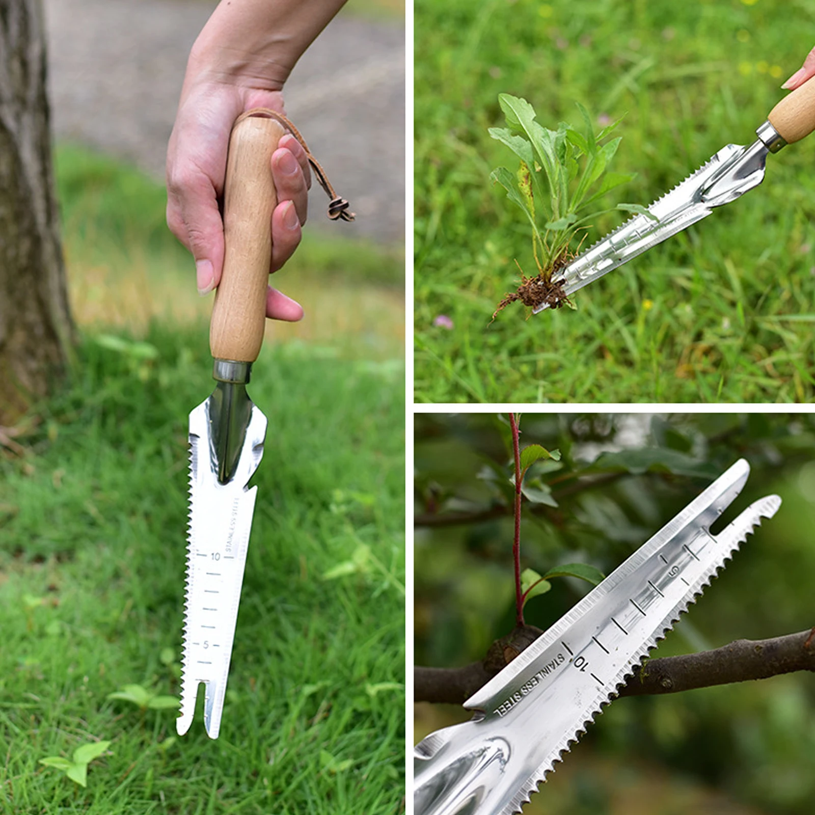 Deshierbe de mano para jardín, herramienta de deshierbe de 33CM, cuchillo de excavación portátil, herramientas de corte