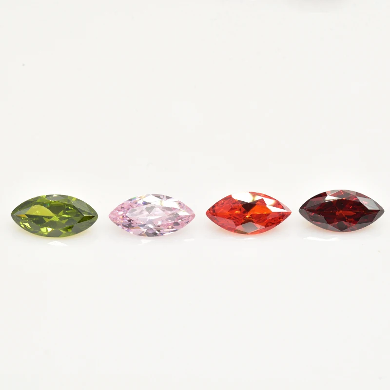 Marquise Shaped Loose Cubic Zirconia AAAAA CZ Stone 2x4mm~8x16mm Brilliant  for Jewelry Beads Wholesale