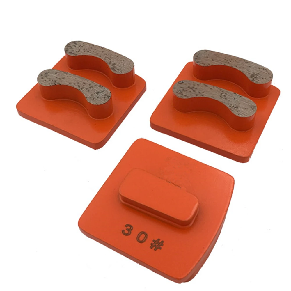 

HUS35 Husqvarna Concrete Block New Design Segments Metal Floor Pads Two Phone Teeth Polishing Disc for Scanmakin Redi Lock 12PCS