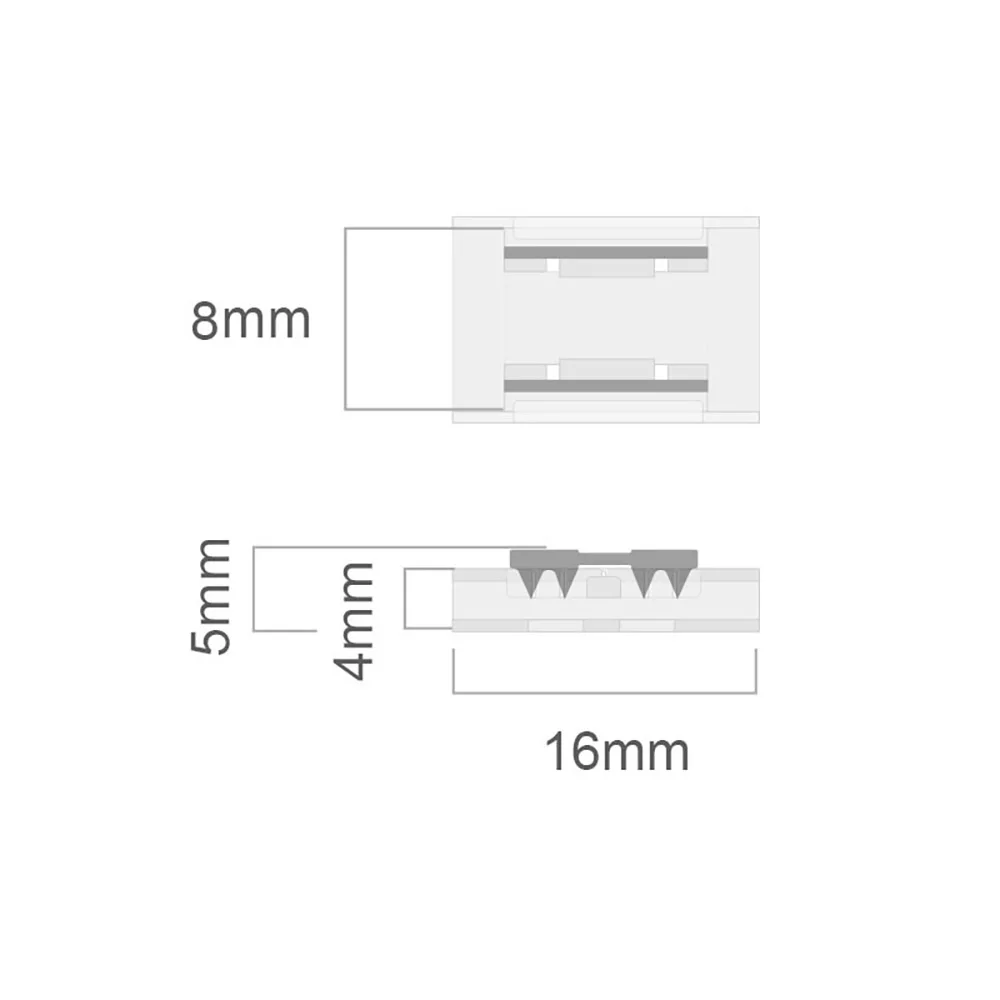 Fast LED Strip Connector Joint Corner Cable COB Strip 8mm 10mm FOB Lights Diode Tape Ribbon Solderless Easy Connecting