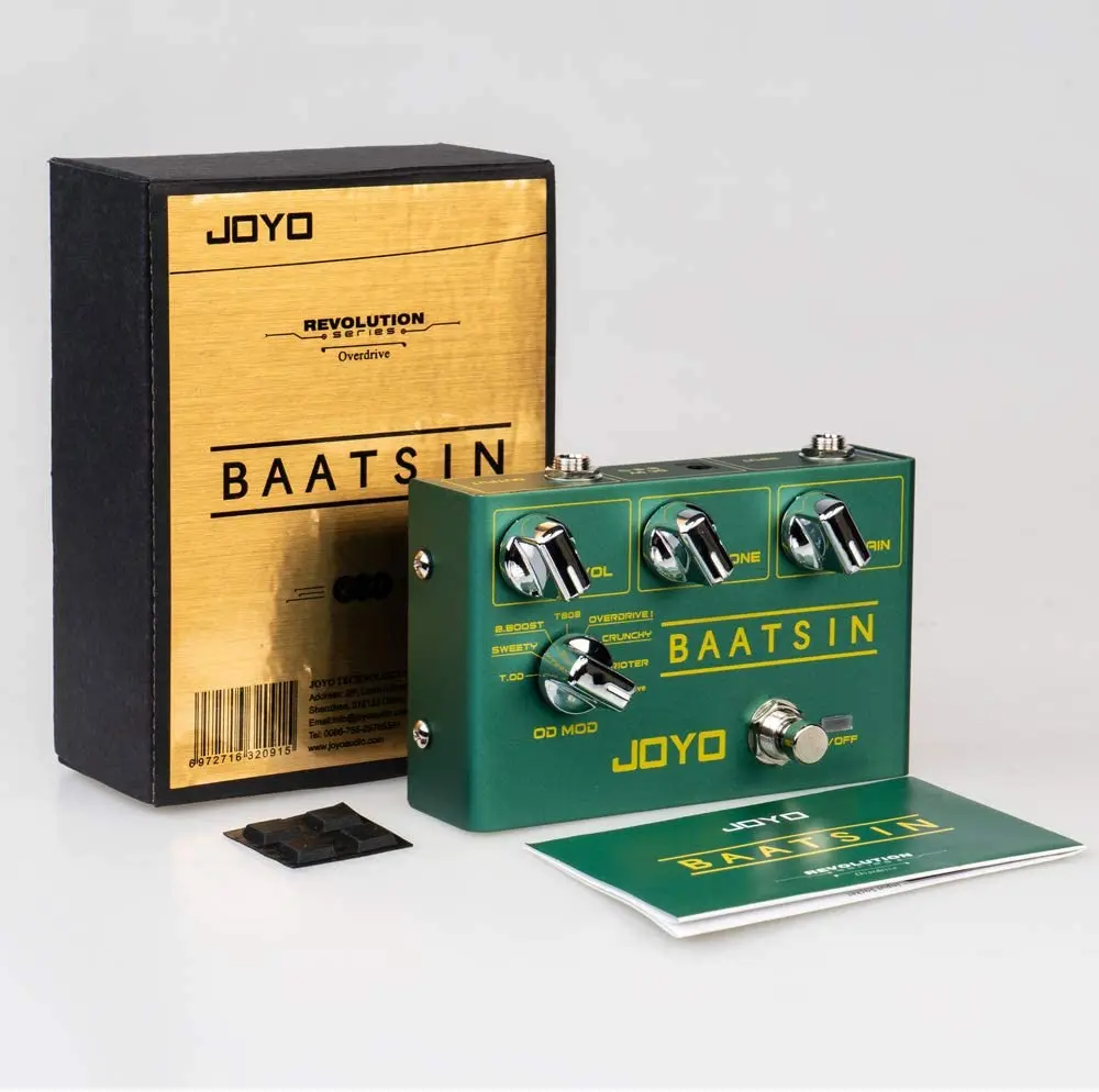 JOYO R-11 BAATSIN Overdrive & Distortion Guitar Effect Pedal 8 in 1 Pure Analog Circuit Multi Effects Pedal True Bypass