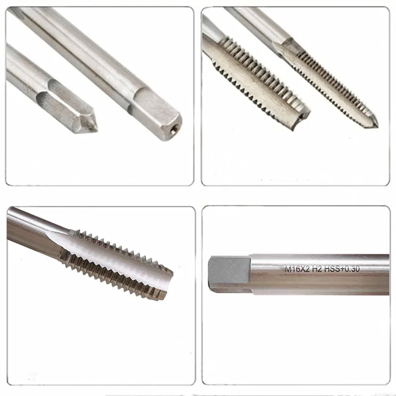 SANAI Machine Taps HSS Drill Bits Metric Straight / Spiral Flutes Thread Taps M2 -M24 Screw Thread  Taps