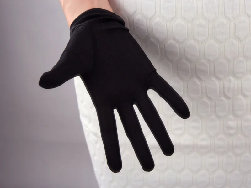 100% Natural Silk Gloves Female Summer Thin UV Sunscreen Breathable Sleep Moisturizing Elastic Touch Screen Driving Mittens L36L