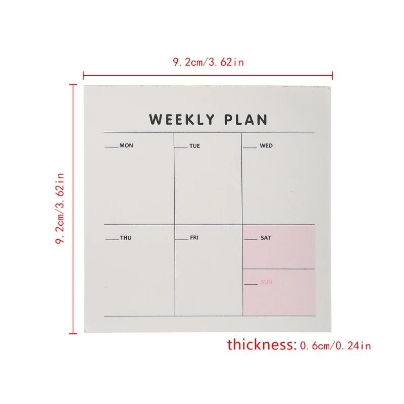 Планировщик блокнот для записей, контрольный лист, планировщик заметок на неделю и месяц, 60 листов