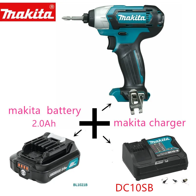 Makita Cxt Li-ion Cordless Impact Diver Td110d Td110dsme Td110dwye 10.8v Bateria e Carregador