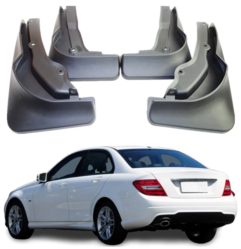 Guardabarros deportivos para Mercedes Benz Clase c w204, accesorios para coche, 2013-2014