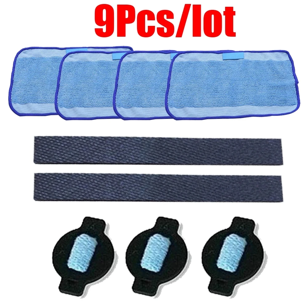 9pcs/Lot Robot Wheel Tire Mop Cloth Water Cap Replacment For iRobot Braava 320 380 381 380T 390 390T Mint 4200 4205 5200 5200C