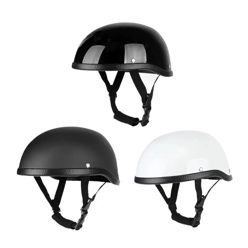 Summer Vintage Motorcycle Riding Half Helmet Open Face Windproof Unisex Simple Design Motorbike Chopper Biker Pilot