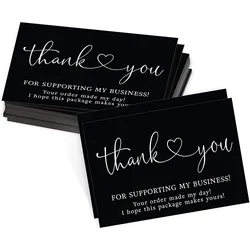 10-30Pcs Thank You For Your Order Card Black & White Cards For Supporting Business Small Shop Gift Decoration Greeting Card