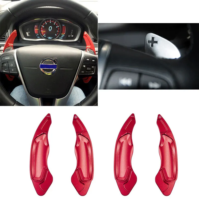 

Car Steering Wheel Paddle Shift Extension Shifters For VOLVO XC60 V60 V40 1 Pair Aluminum DSG Car Accessories