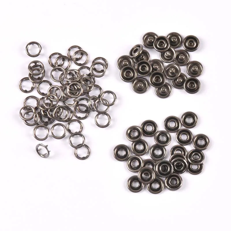 20sets(4pcs 1set) copper Prong Snap Buttons Metal Fasteners Press Stud For Romper Buckle Snap Baby Clothes DIY C3004