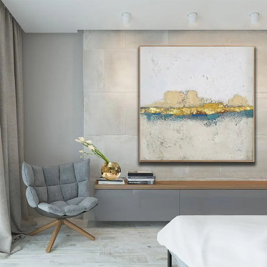 

Abstract Poster Frameless 100%Handmade Canvas Oil Painting Acrylic Color Modern Popular Home Hotel Interior Wall Art Decoration