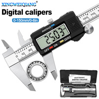 6 Inch 0-150mm Measuring Tool Stainless Steel Caliper Digital Vernier Caliper