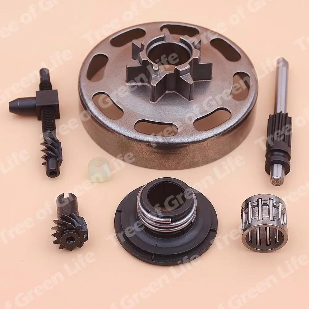 .325 "7T مخلب طبل ل Husqvarna 435 435E 440 440E مضخة زيت دودة والعتاد سلسلة الضابط التوتر تحمل بالمنشار