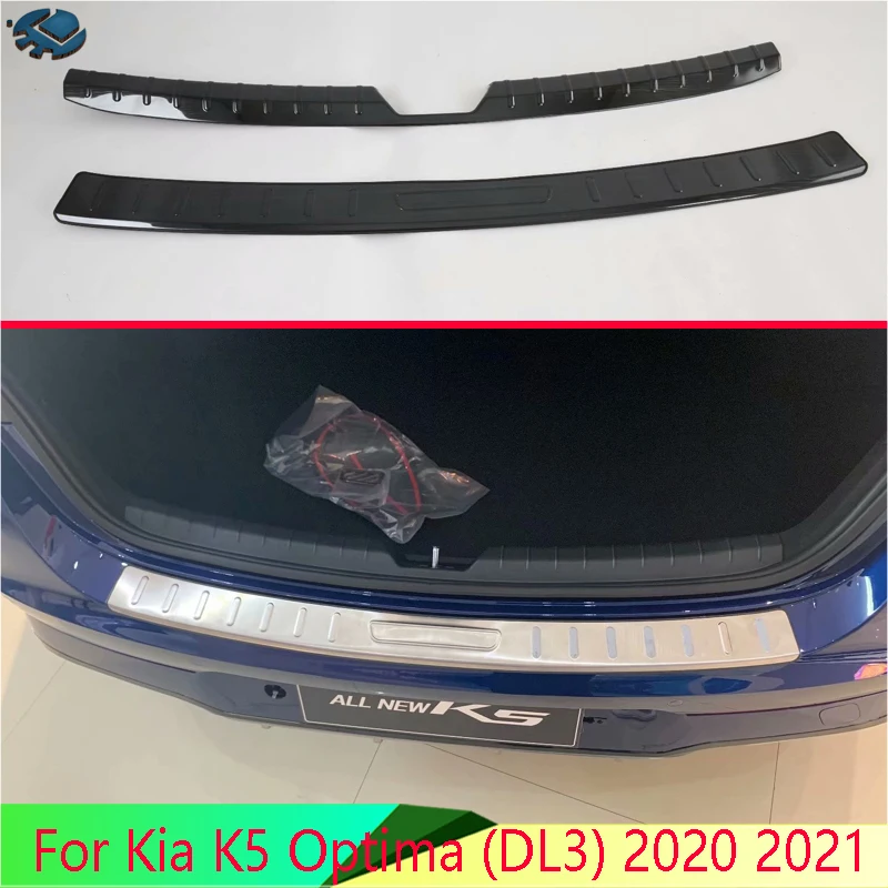 For Kia K5 Optima (DL3) 2020 2021 Stainless steel rear bumper protection window sill trunks decorative plate pedal