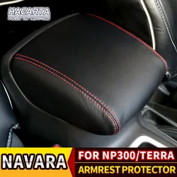 Armrest Mat Universal Interior Auto Armrests Storage Box Mats Dust-proof Cushion Cover Armrest Protector for NAVARA NP300 TERRA