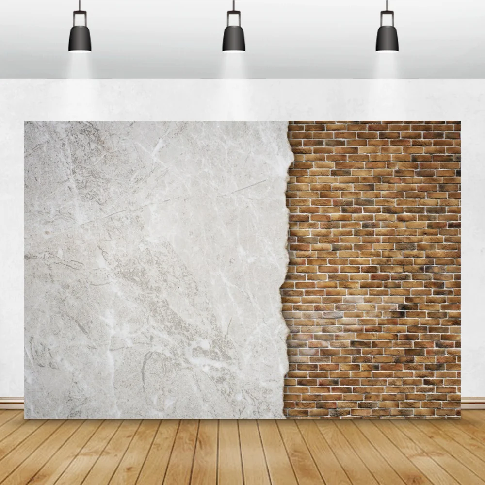 Old Brick Wall Cement Background Home Room Decor Child Portrait Photocall Banner Family Party Photography Backdrop Photo Studio