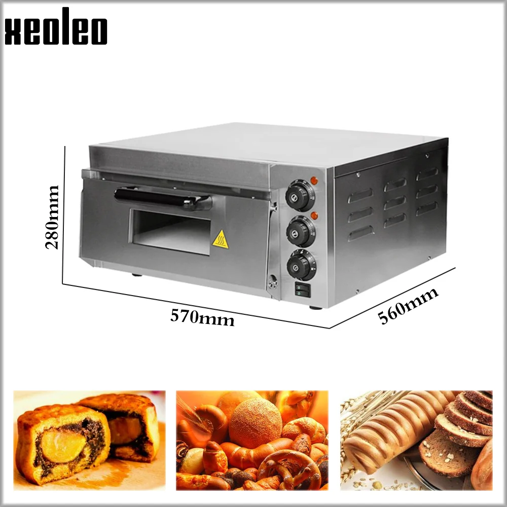 XEOLEO Electric Pizza Oven Commercial Baking Machine Baker 13 Inch 350 Degree Toast Bread Maker Cookies Home Cake Pumpkin Pie