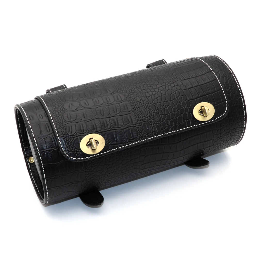 

Motorcycle PU Leather Roll Barrel Saddlebag Tool Storage Luggage Bag For Harley Honda Yamaha Suzuki Kawasaki Cafe Racer