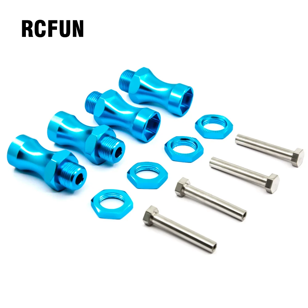 

RC Wheel Hex 12mm Turn 17mm lengthened Thickening 30MM Aluminum Adapter HSP 1/10 RC Car Buggy Bigfoot Truck Can Use 1/8 Tires