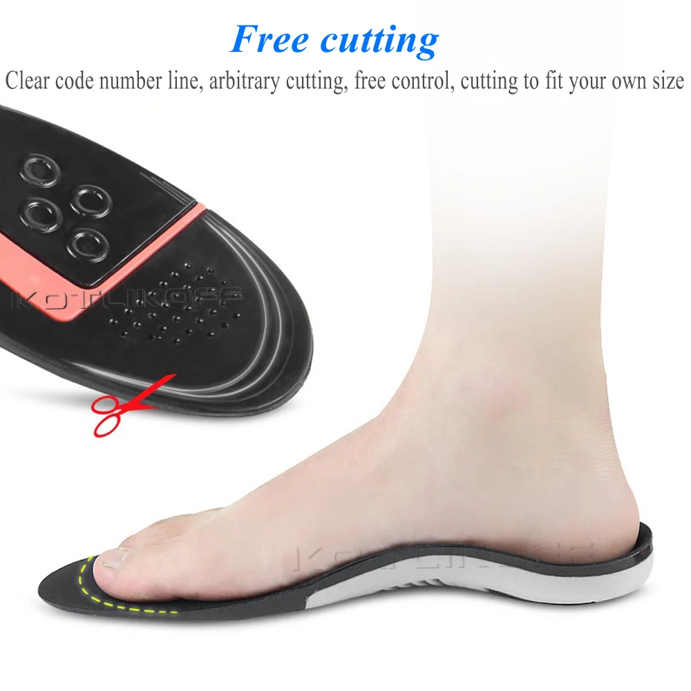 Running Sport Insoles Orthopedic Insoles Shock Absorbant Pads Sole Pad for Shoes insert Foot Care for Plantar Fasciitis